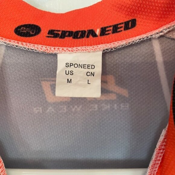 Sponeed Multi-Color Cycling Jersey, Long sleeve, Full Zip, Pocketed Bike Shirt, - Picture 3 of 4